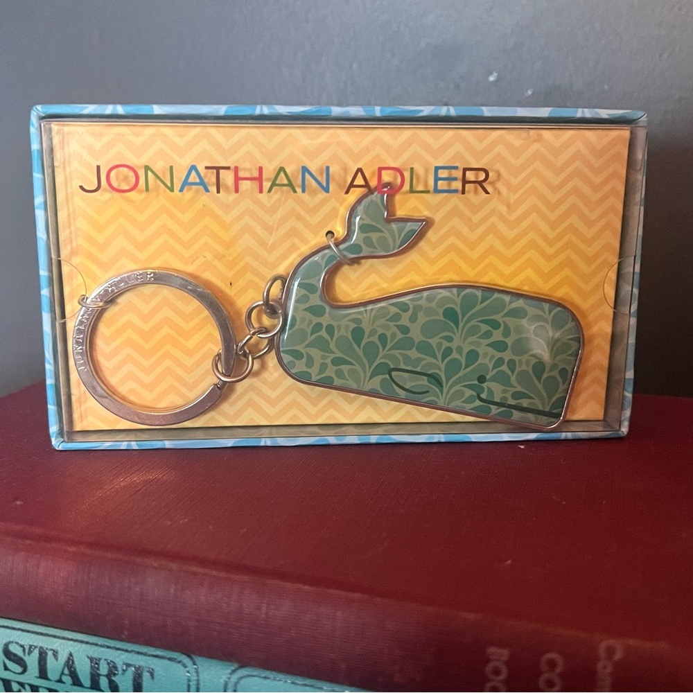 Jonathan Adler NEW Whale Keychain Bag Charm  Nautical Coastal East Coast Prep - Picture 3 of 9